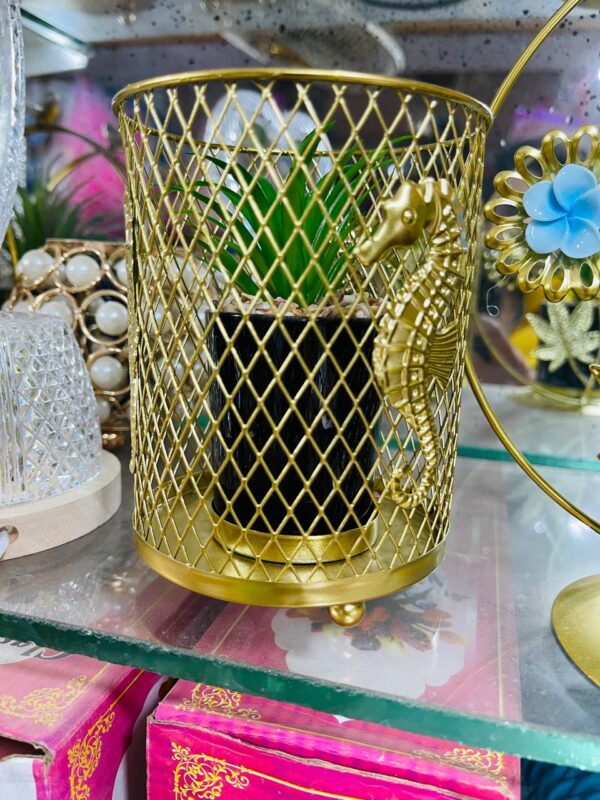 Golden Metal with Grass